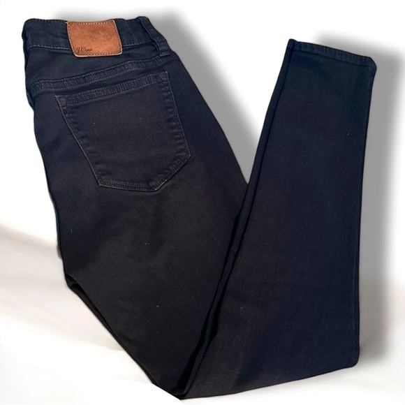 112 J.Crew | EUC Toothpick Stretchy True Black Jean (Size 28) - Picture 6 of 9